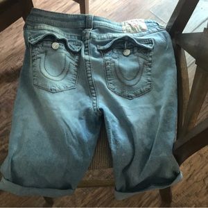 true religion men jean shorts